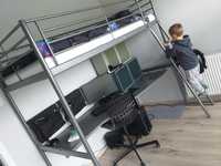 Łóżko piętrowe Ikea SVARTA 97 x 208 cm z biurkiem