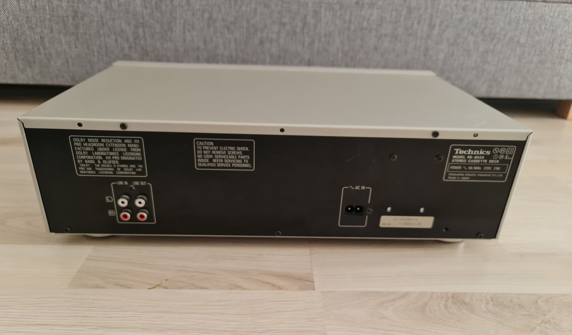 Technics Deck RS-B555 srebrny Pewex PLOMBA!