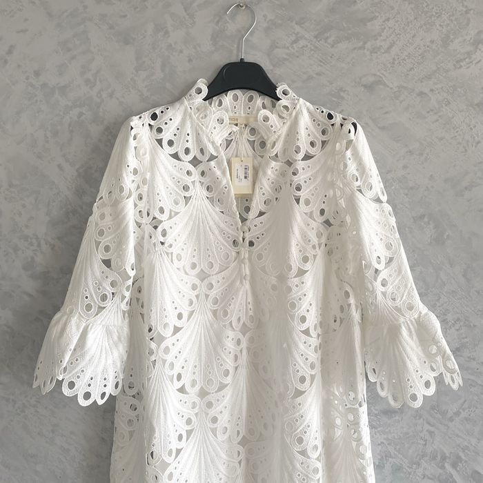 Белое кружевное платье Maje новое