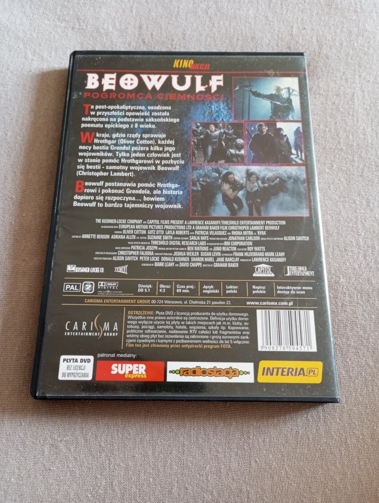 Beowulf pogromca ciemności dvd
