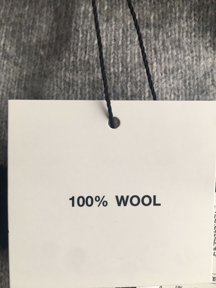 Sweter w paski oversize 100 % wełna