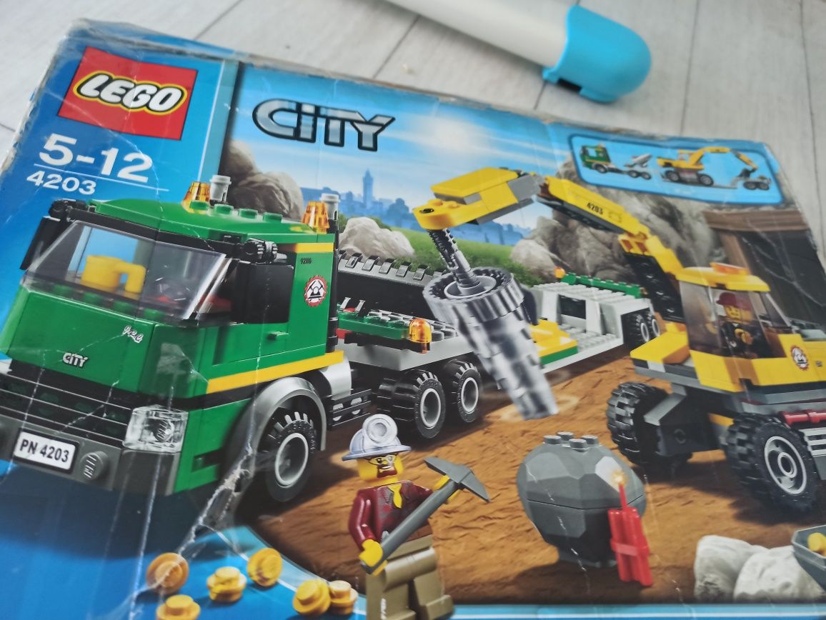 LEGO 4203 koparka transportem komplet unikat