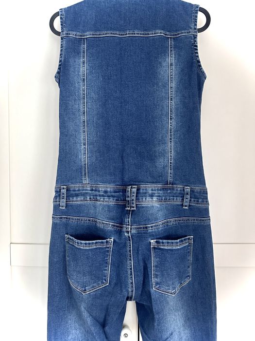 Kombinezon jeansowy denim r.S