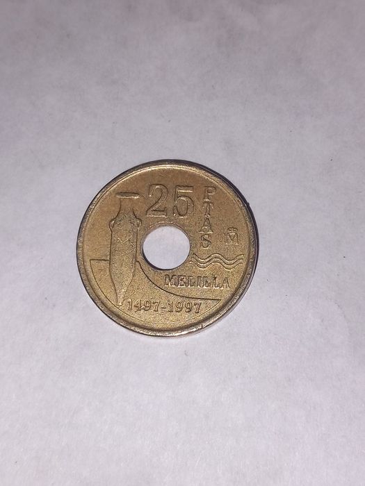 Moeda 25 pesetas 1997