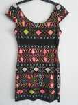Vestido Curto Padrão Colorido - Inside