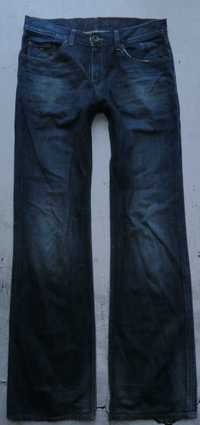 Tommy Hilfiger spodnie jeansy y2k XL szeroka nogawka