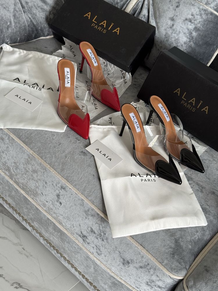 Лаковые туфли 37 и 38 размер босоножки с прозрачными вставками alaia