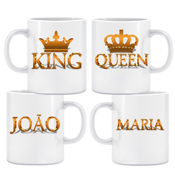 King & Queen Bronze Caneca Pack