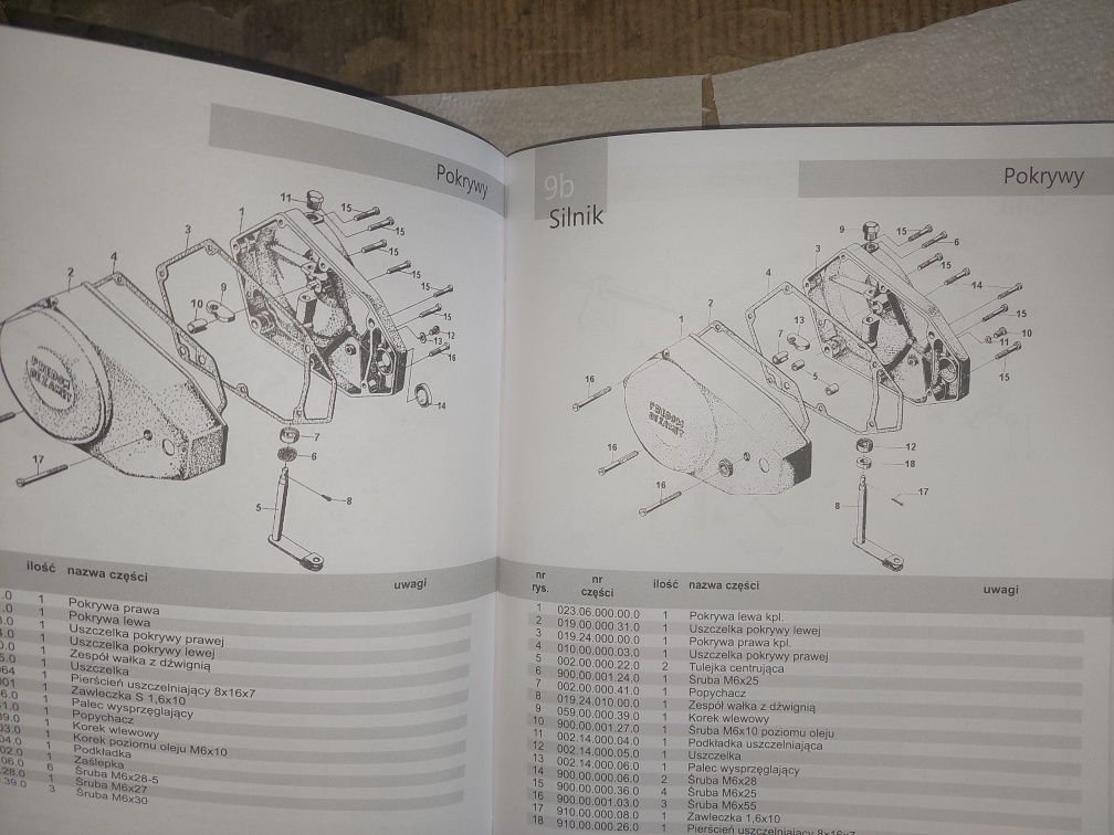 Nowy katalog czesci instrukcja obsługi rama silnik romet motorynka
