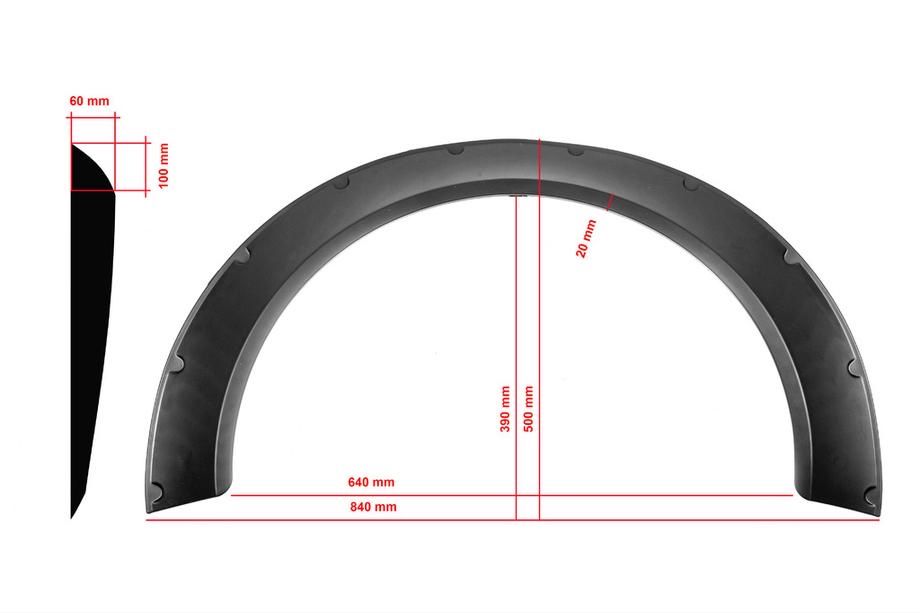 Універсальні накладки на арки, Бушвакери Розширювачі колісних арок