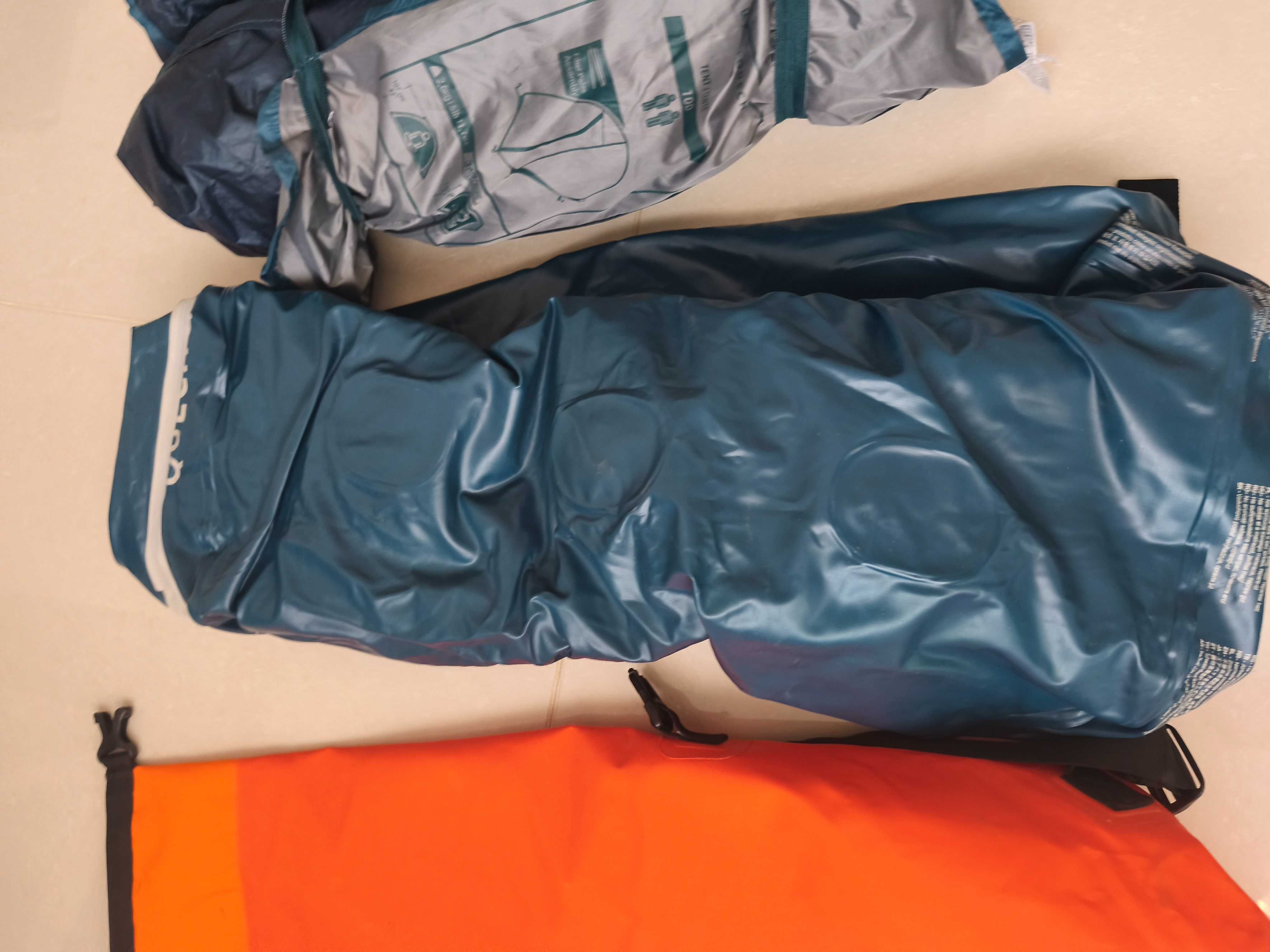 'PACK' Campismo, tenda 2 pessoas, saco cama, colchao insuffavel,drybag