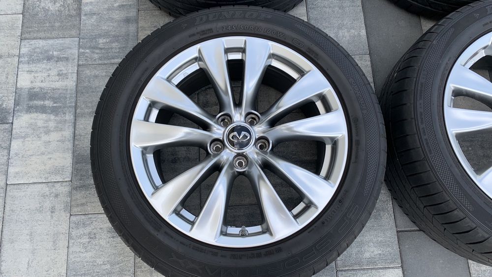 Sprzedam koła felgi aluminiowe Infiniti Q70 5x114,3 18 cali letnie