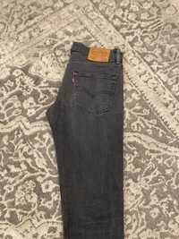 Levis 511 32/34 czarne, szare dżinsy jeansy proste
