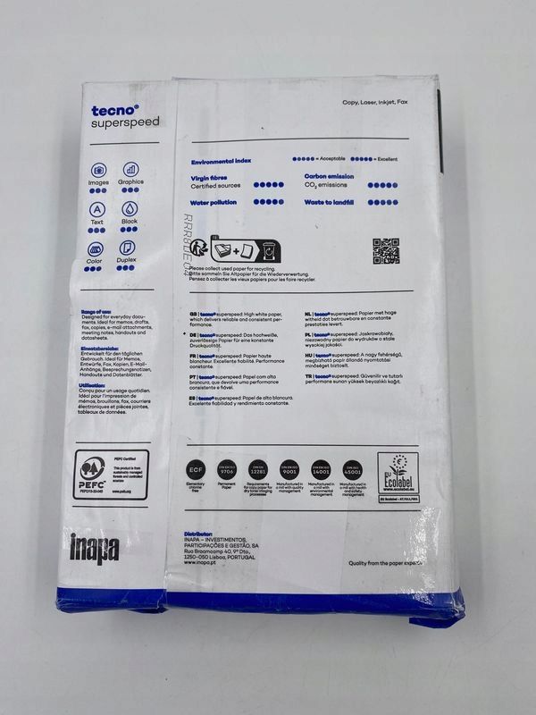 papier biurowy inapa tecno superspeed format a4 80g 500 arkuszy opis