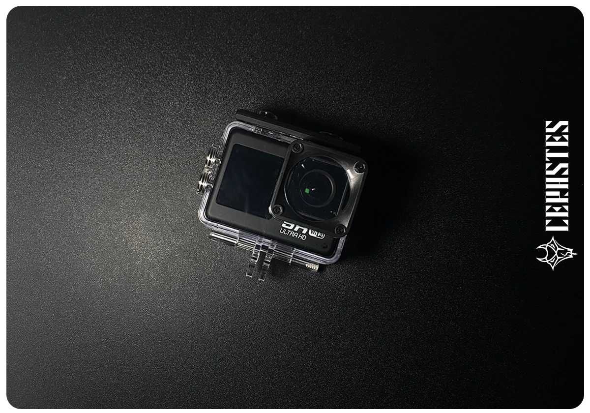 Нова екшн-камера Cerastes V39-5K action-camera 2 діспллеї
