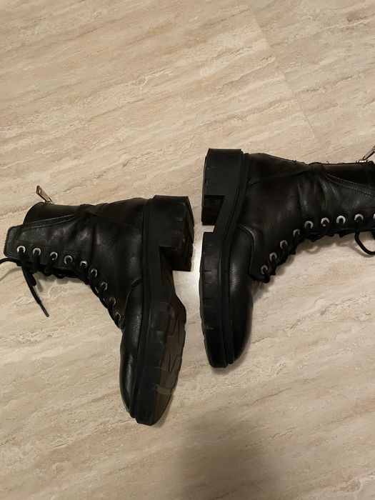 Botki czarne trapery 38