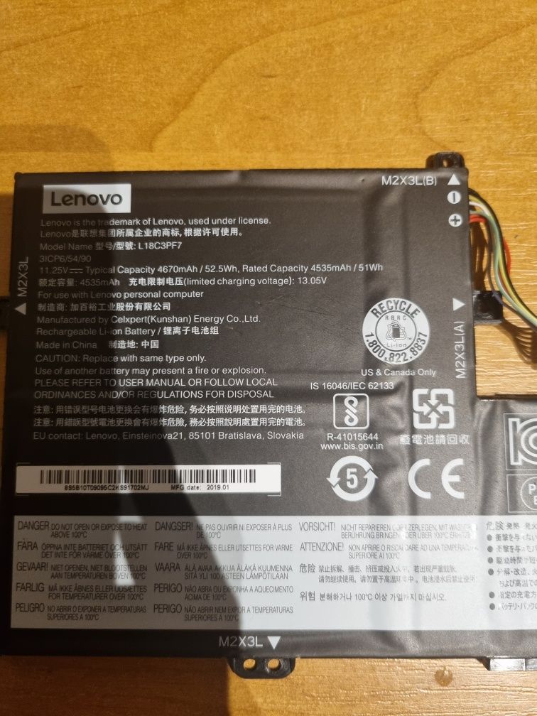 Bateria do laptopu lenovo ideapad flex 15iwl