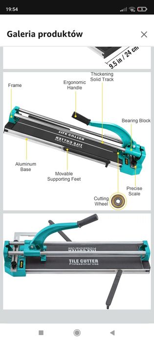 Vevor Maszynka do cięcia płytek glazury terakoty ręczna 1200MM