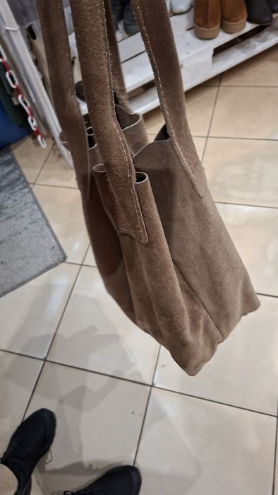 torebka skórzana stan bardzo dobry wymiary na zdjęciach