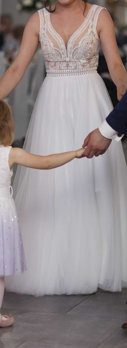 Suknia ślubna S/36 szyta na miarę