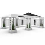 altanka do ogrodu Altana Taras Zadaszenie Wiata Pergola Altana 4x6