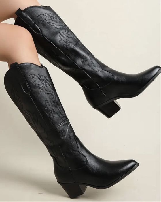 Козаки жіночі, ковбойки, розмір 37,5 шкірзам