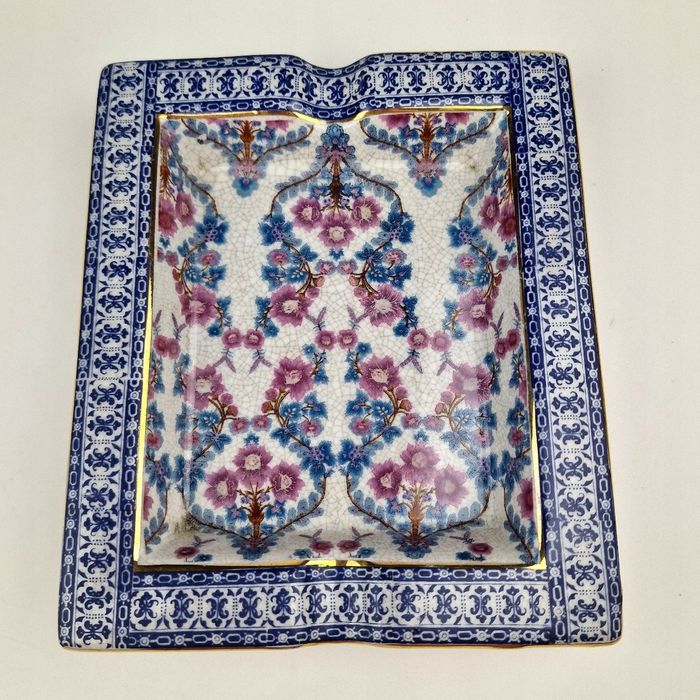 Vintage Hand Painted Satsuma Ashtray POPIELNICA