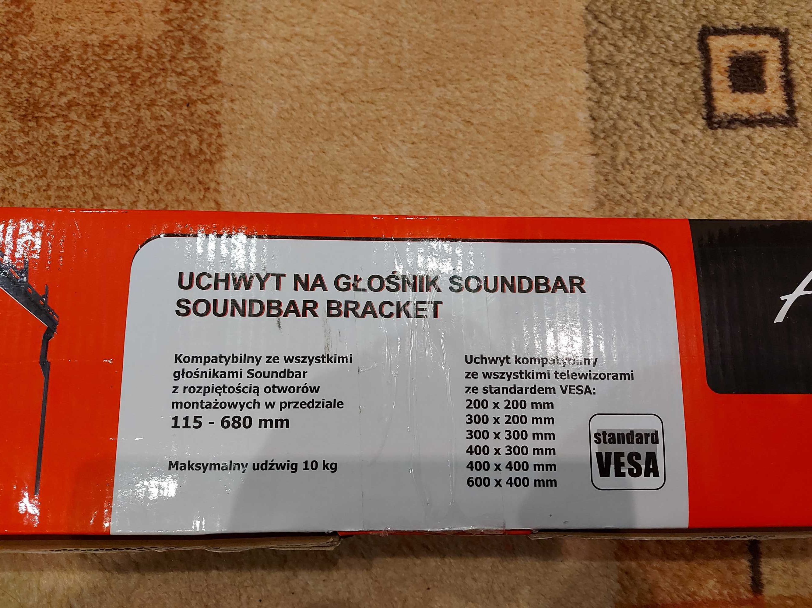 Soundbar uchwyt (listwy głośnikowej ) pod lub nad  TV - ART G-03
