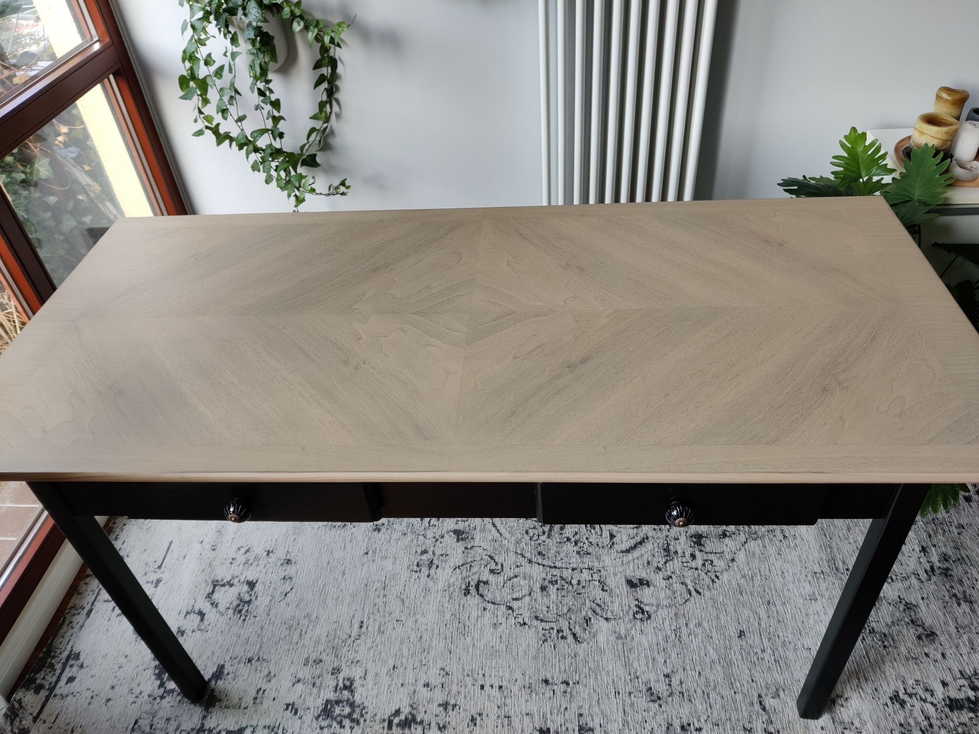 Stół drewniany 160cm x  73cm z szufladami