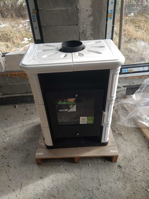 Piec kominkowy Arta 6 kW biały Nordflam !