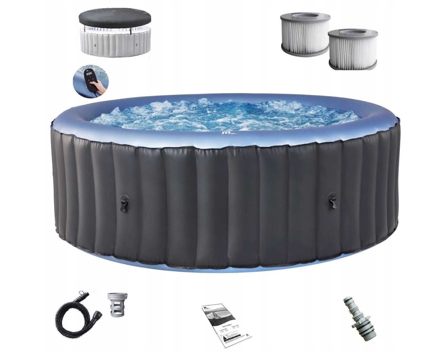 Nowe Jacuzzi Ogrodowe 4- osobowe od Mspa Model Bergen na 2025 UVC Regu