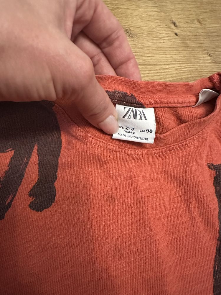 Komplet z grubej bawełny Zara koszulka oversize spodenki