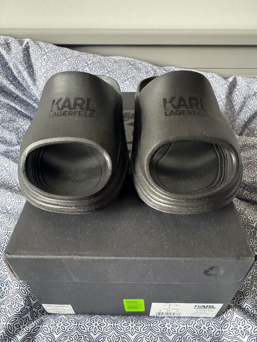 Klapki Karl Lagerfeld kolor czarny rozmiar 35