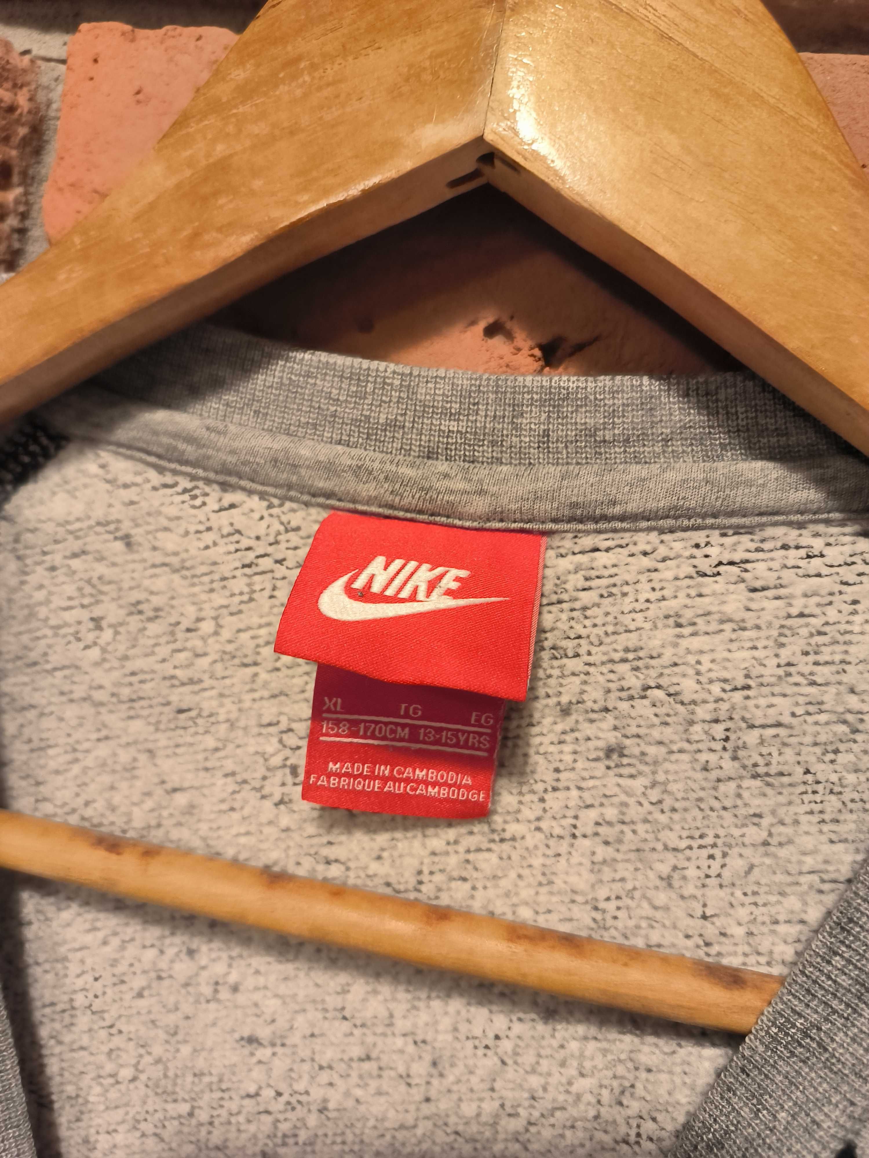 Bluza Nike Duże Logo Szara