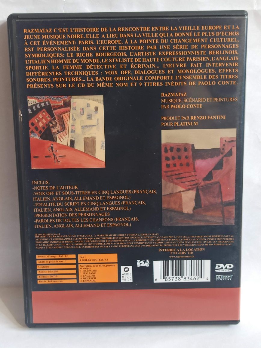 Paolo Conte Razmataz DVD Koncert Muzyka Płyty DVD okazja