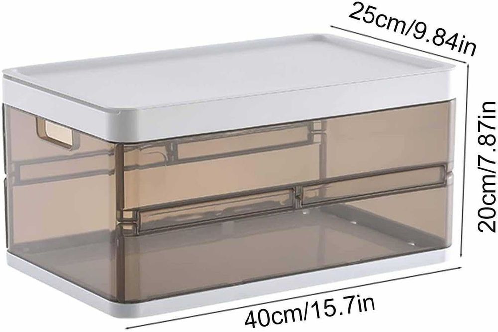 Składane pojemniki do przechowywania ubrań 3 SZTUKI W KOMPLECIE