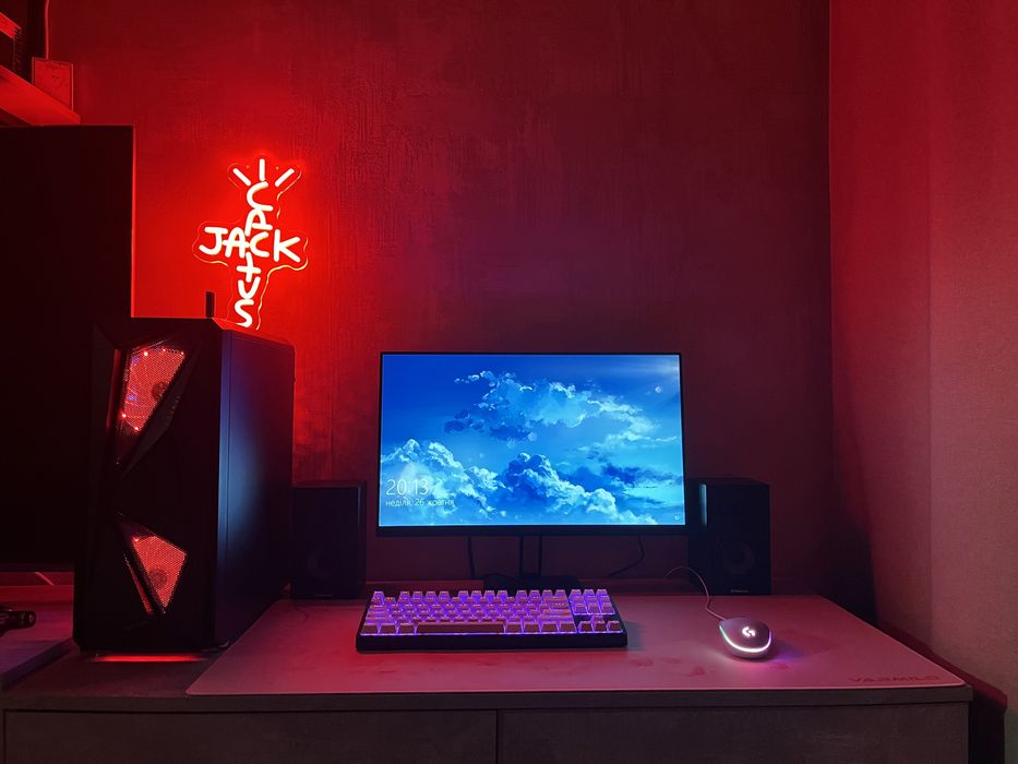 Игровой компьютер, Монитор, Клавиатура, Мышь, Колонки+коврик в подарок