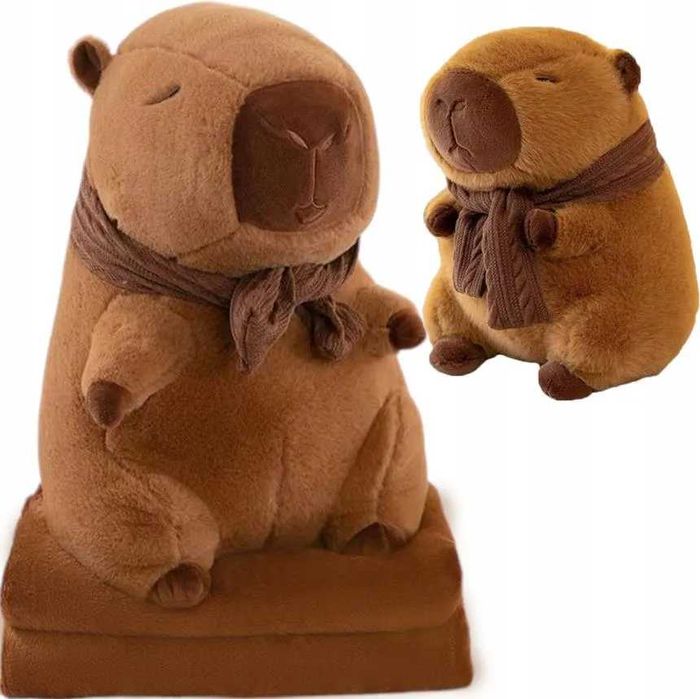 Плед-подушка игрушка 3в1 Капибара (40см)