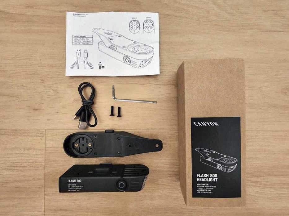Suporte GPS com luz CANYON Flash 800 ***NOVO***