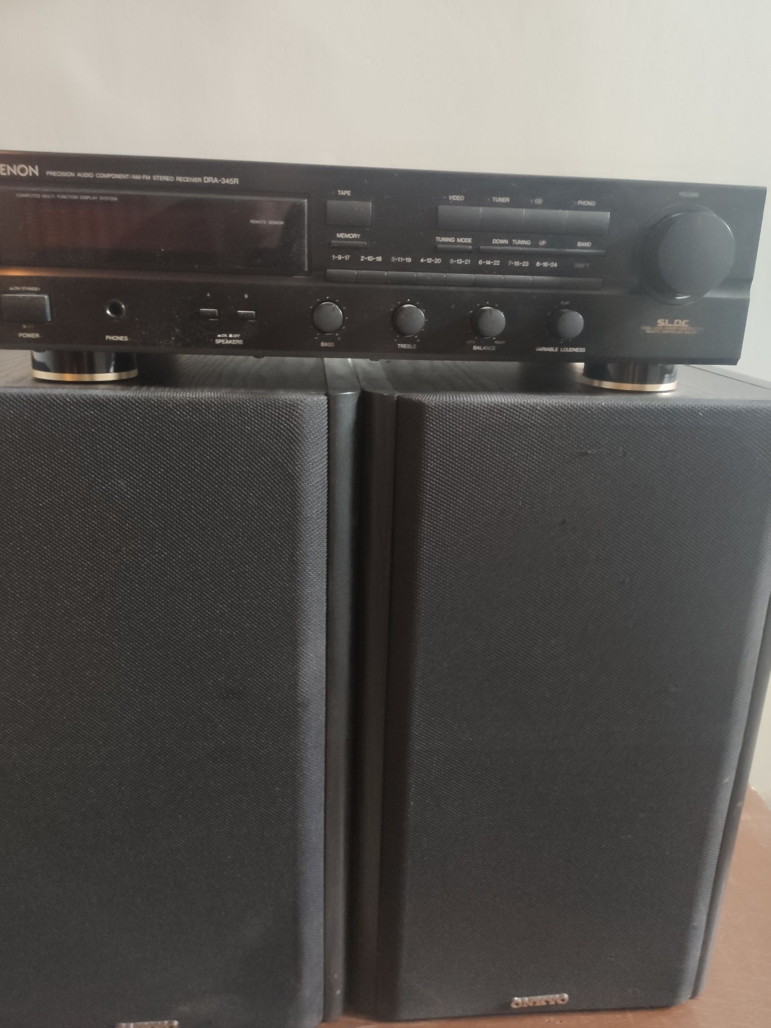 Amplituner Demon DRA 345R, kolumny Onkyo SC-380