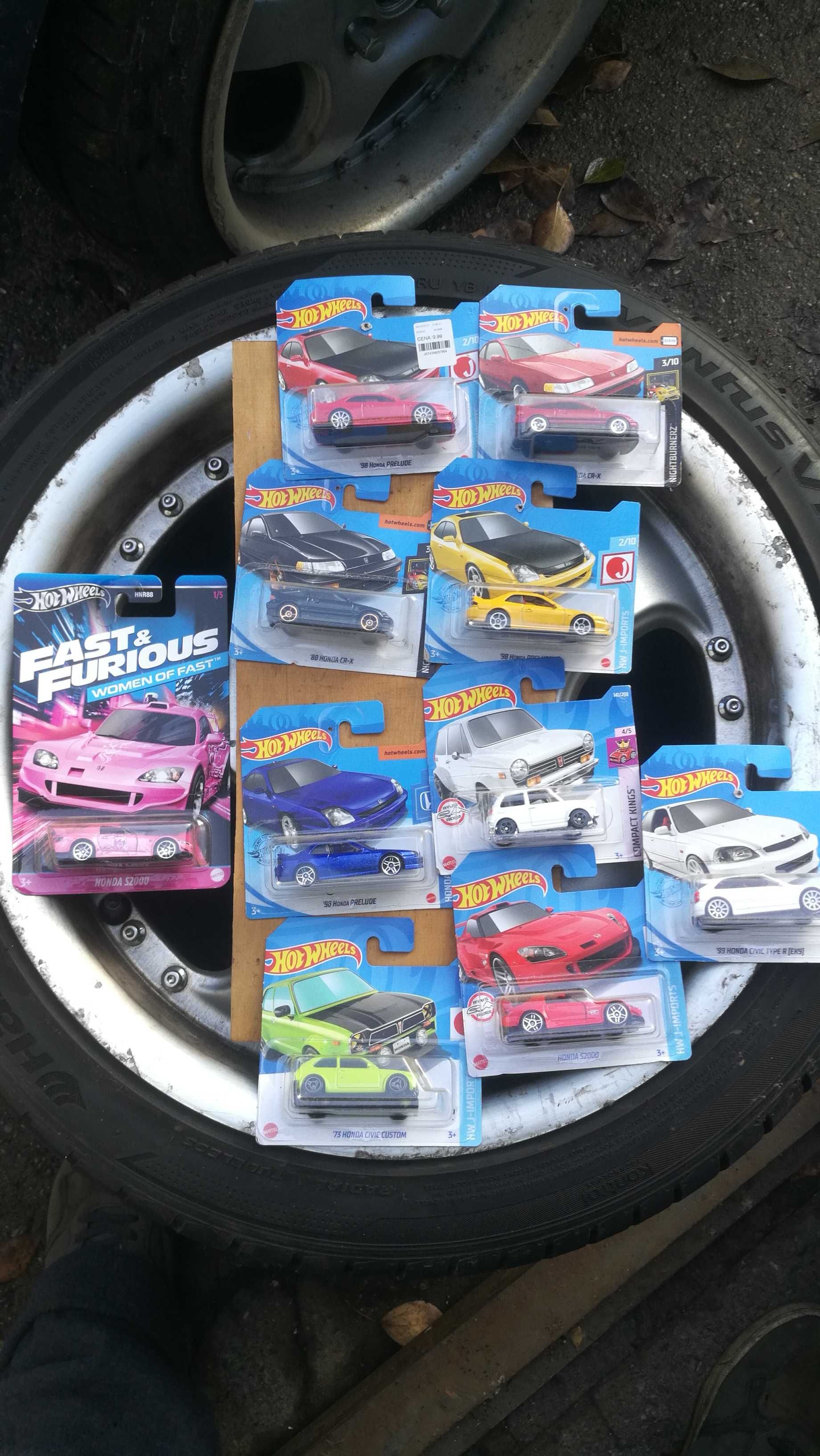 Hot Wheels Honda PACK Prelude Crx Civic Suki 1/64 wyprzedaż SALE