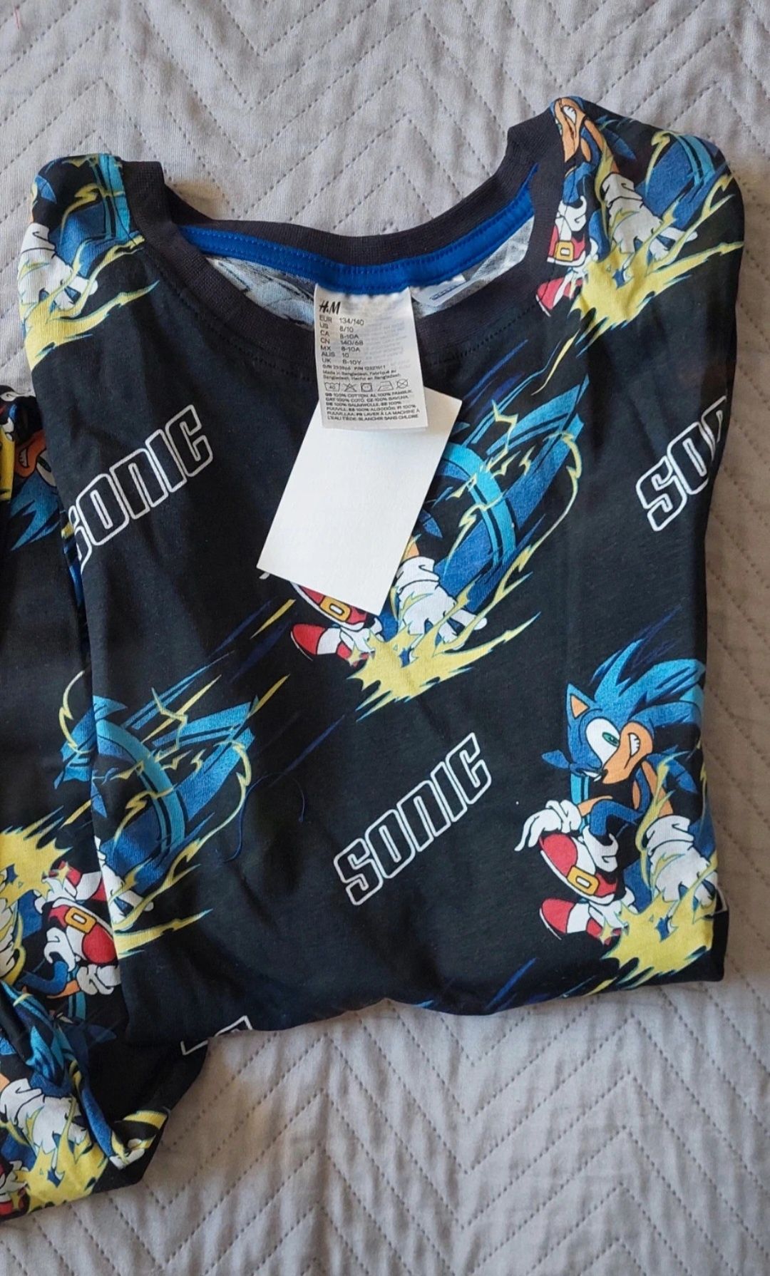 Piżama Sonic 134 140 H&M nowa