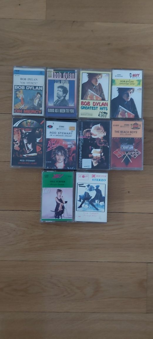 Kasety magnetofonowe Bob Dylan i inne