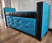 Sofa pufa siedzisko pikowana
