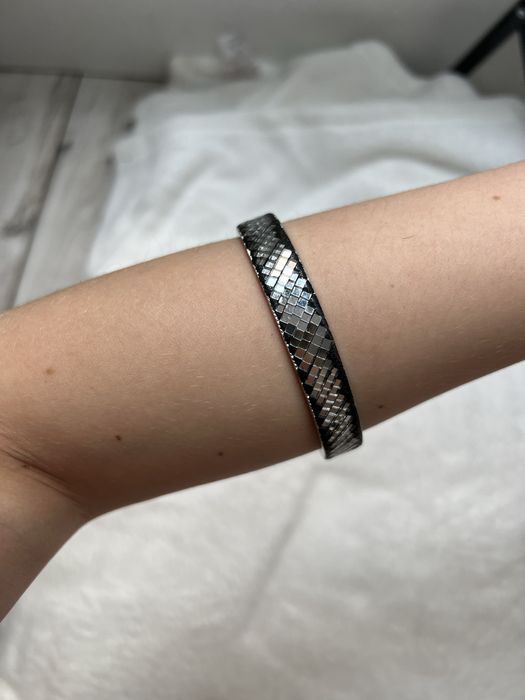 Czarno srebrna bransoletka 17
