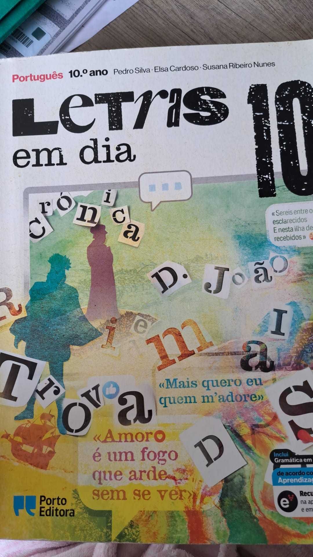 Livro: Letras em dia - Português - 10.º ano ESCOLAR