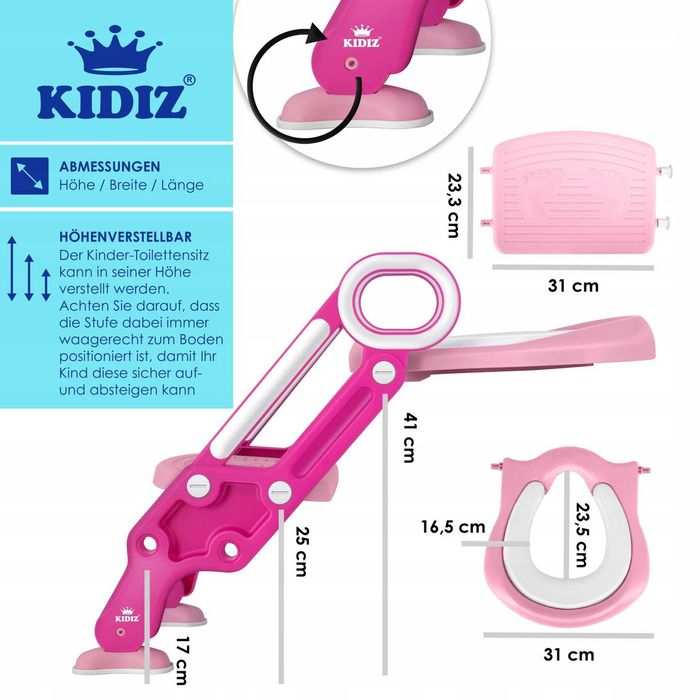 Nakładka na sedes KIDIZ różowy