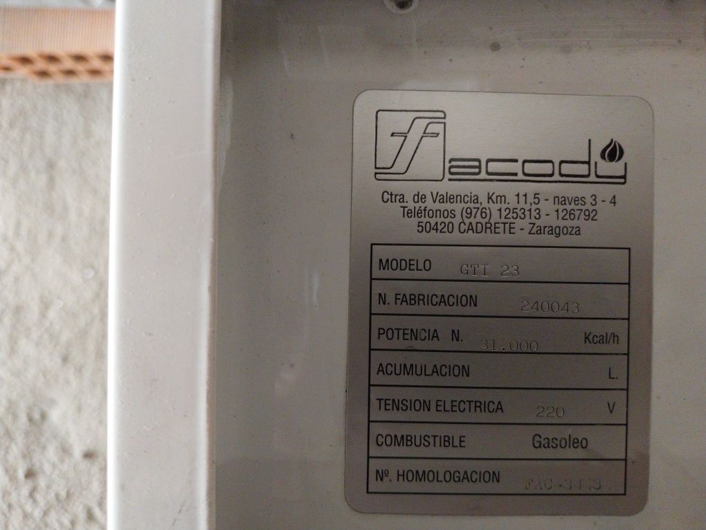Caldeira gasóleo