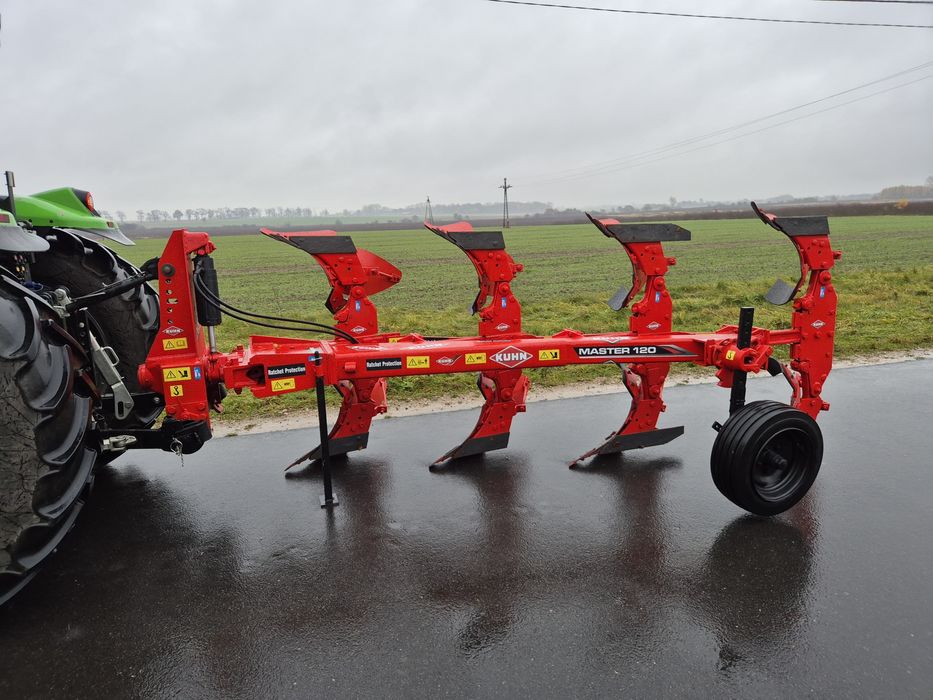 Pług 4 skibowy Obrotowy Kuhn Master 120! Zabezpieczenie! Nowe Elementy