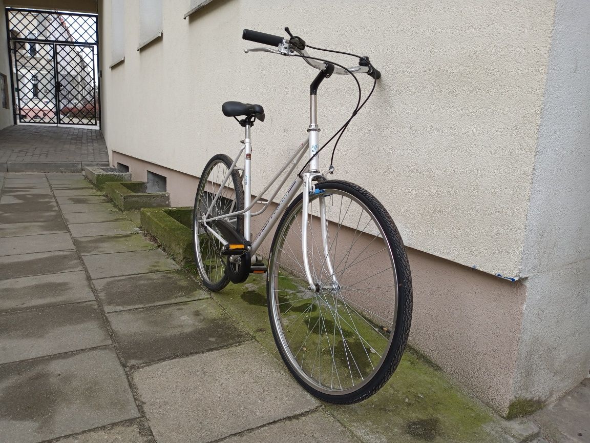 Rower Peugeot, dwururka, koła 28", rama 53cm,  3-biegi, Torpedo.